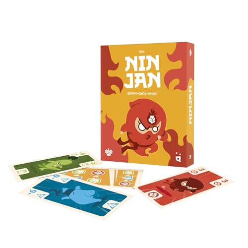 Helvetiq Ninjan, Taschenkartenspiel auf Italienisch - Strategisch für 2-5 Spieler, ab 7 Jahren - Bluffa, Täuschung und Überleben Sie mit Ihren Ninja-Bewegungen in schnellen und szenenreichen Spielen Helvetiq Ninjan, Taschenkartenspiel auf Italienisch - Strategisch für 2-5 Spieler, ab 7 Jahren - Bluffa, Täuschung und Überleben Sie mit Ihren Ninja-Bewegungen in schnellen und szenenreichen Spielen von Helvetiq
