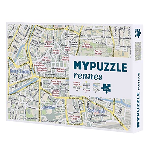 Helvetiq Puzzle, Karton, 1000 Teile, Mypuzzle Rennes von Helvetiq