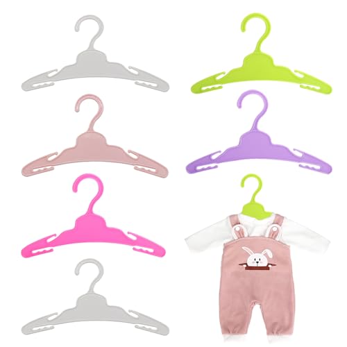 Puppenkleiderbügel, Kleiderbügeln für Puppenkleidung, Kleiderbügel für Puppen, Zubehör für den Puppenhaushalt, Geeignet zum Aufhängen von Puppenkleidung, 6 Stück, 17.5cm x 10.5cm Puppenkleiderbügel, Kleiderbügeln für Puppenkleidung, Kleiderbügel für Puppen, Zubehör für den Puppenhaushalt, Geeignet zum Aufhängen von Puppenkleidung, 6 Stück, 17.5cm x 10.5cm von Helweet