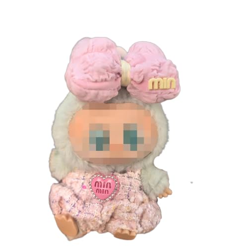 Hemaisu 2-teiliges bezauberndes Puppen-Outfit | 14–17 cm Strick-Strampler & gepolsterte Schleife, Kopfbedeckung Kleidung für La Bubu, The Monsters Hemaisu 2-teiliges bezauberndes Puppen-Outfit | 14–17 cm Strick-Strampler & gepolsterte Schleife, Kopfbedeckung Kleidung für La Bubu, The Monsters von Hemaisu