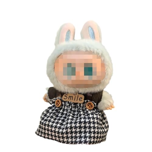 Hemaisu 3-teiliges Puppenkleidungsset | 14 - 17 cm entzückendes süßes Outfit kompatibel mit La Bubu The Monster | mit Hut, Oberteil & Strapsrock für Actionfiguren Hemaisu 3-teiliges Puppenkleidungsset | 14 - 17 cm entzückendes süßes Outfit kompatibel mit La Bubu The Monster | mit Hut, Oberteil & Strapsrock für Actionfiguren von Hemaisu