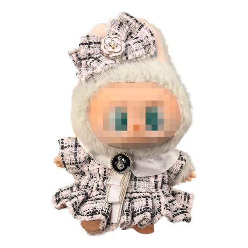Hemaisu Cute lafufu Clothes - 2pc Outfit for La Boo-Boo Dolls, Dress & Bow Clip for 14-17cm Action Figures Accessories, Stitch Gifts for Girls Hemaisu Cute lafufu Clothes - 2pc Outfit for La Boo-Boo Dolls, Dress & Bow Clip for 14-17cm Action Figures Accessories, Stitch Gifts for Girls von Hemaisu
