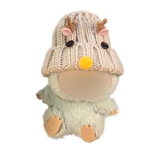 Hemaisu Handgefertigte Strickmütze mit Hirschmotiv, niedliche Weihnachtsdekoration für 20 cm große Puppen, passend für Popmart The Monsters La Bu Bu Hemaisu Handgefertigte Strickmütze mit Hirschmotiv, niedliche Weihnachtsdekoration für 20 cm große Puppen, passend für Popmart The Monsters La Bu Bu von Hemaisu