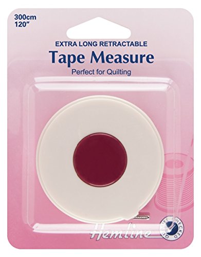 Hemline Einziehbares Maßband, extralang, 3 m Hemline Einziehbares Maßband, extralang, 3 m von Hemline