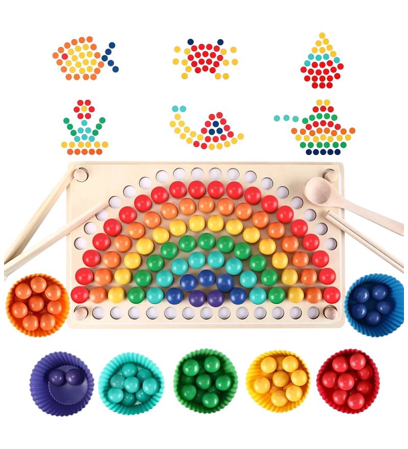 Hemmingsen Kids Motorik Perlen - Regenbogenbälle - Hemmingsen Kids - One Size - Spielzeug Hemmingsen Kids Motorik Perlen - Regenbogenbälle - Hemmingsen Kids - One Size - Spielzeug von Hemmingsen Kids