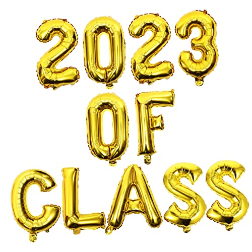 Hemobllo 1 Satz 2023 Ballonanzug Abschluss Ballon Abschlussfolienballons Dekorationen Tischdekoration Aus Ballons Party Heliumballon Sortiert Erste Led Golden Aluminiumfolie Hemobllo 1 Satz 2023 Ballonanzug Abschluss Ballon Abschlussfolienballons Dekorationen Tischdekoration Aus Ballons Party Heliumballon Sortiert Erste Led Golden Aluminiumfolie von Hemobllo