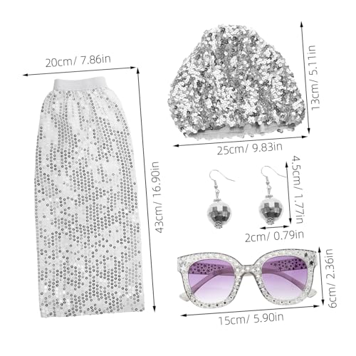 Hemobllo 1 Satz Hip-Hop-Kleidung Zubehör für Disco-Kostüme Disco-Kugel-Schmuck Disco -Outfit Disco-Kugel-Ohrringe Kugelschmuck Tanzohrringe Discokugel-Schmuck für Damen Stoff Silber Hemobllo 1 Satz Hip-Hop-Kleidung Zubehör für Disco-Kostüme Disco-Kugel-Schmuck Disco -Outfit Disco-Kugel-Ohrringe Kugelschmuck Tanzohrringe Discokugel-Schmuck für Damen Stoff Silber von Hemobllo