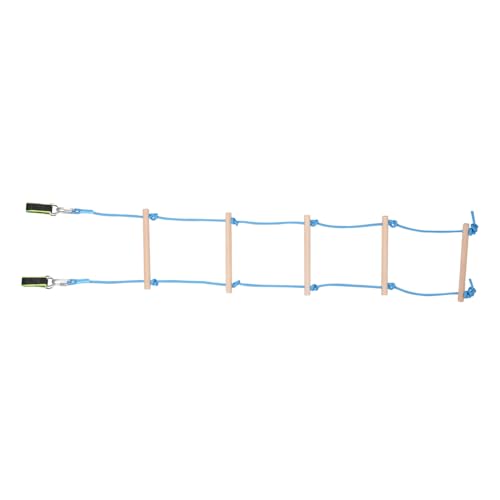Hemobllo 1 Satz Kinderkletterleiter Outdoor- Für Strickleiter-spielset Hängebrücke Für Baumhaus Outdoor-kletterspielzeug Baum Strickleiter Trampolinleiter Sky-Blue Polyester von Hemobllo