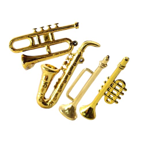 Hemobllo 1 Satz Mini Saxophon Puppenhaus Puppenhaus Winzige Mini Trompete Spielzeugdekoration Miniaturen Modell Puppenhaus Kinderinstrumente Musikdekor Realistisches Mini 4 Stück Hemobllo 1 Satz Mini Saxophon Puppenhaus Puppenhaus Winzige Mini Trompete Spielzeugdekoration Miniaturen Modell Puppenhaus Kinderinstrumente Musikdekor Realistisches Mini 4 Stück von Hemobllo