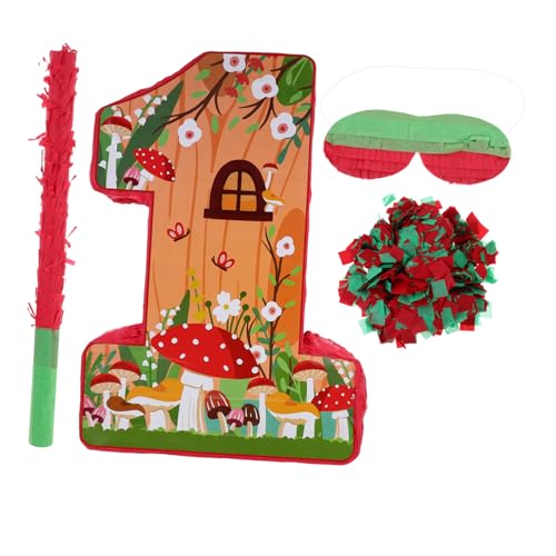 Hemobllo 1 Satz Pilzpinata Fiesta-Party-Piñata Pinata- Pinatas für Geburtstagsfeier hawaiianische Piñata gefüllte Piñata Pinata für Kinderparty Mädchen Piñata Papier von Hemobllo