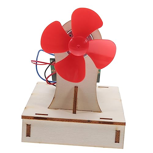 Hemobllo 1 Satz Solarlüftermaterialpaket aus Solarenergie Bauen Solarenergiespielzeug für Solarantriebsspielzeug Science-Kit für hölzern von Hemobllo