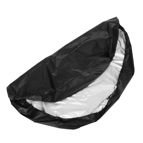 Hemobllo 1 Satz Staubschutzhaube Grube Sandkastenschutz Sandkasten-Poolabdeckung gartenabdeckung Outdoor Abdeckung Sandkastenabdeckung kleine Badewannenabdeckung Polyester (Polyester) Black von Hemobllo