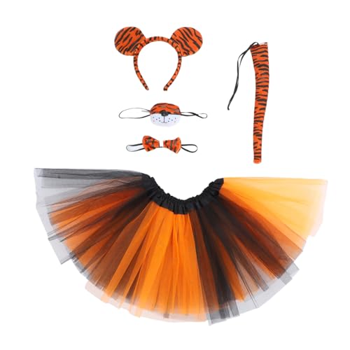 Hemobllo 1 Satz Tiger-stirnband-set Tigerrock Mädchen Halloween Einzigartiger Tiger-cosplay-ohr-kopfschmuck Tigerschwänze Tiger-outfit Tiger-accessoires Tiger-tutu Tigerkostüm Stoff Hemobllo 1 Satz Tiger-stirnband-set Tigerrock Mädchen Halloween Einzigartiger Tiger-cosplay-ohr-kopfschmuck Tigerschwänze Tiger-outfit Tiger-accessoires Tiger-tutu Tigerkostüm Stoff von Hemobllo