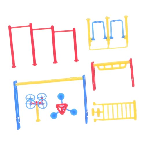 Hemobllo 1 Set Realistisches Miniatur-fitnessstudio-Set 1/100, Winzige Outdoor-fitnessausrüstung, Tragbares Mini-sportgerätemodell Für Puppenhaus, Sportszene, Büro, Sandtischdekoration Hemobllo 1 Set Realistisches Miniatur-fitnessstudio-Set 1/100, Winzige Outdoor-fitnessausrüstung, Tragbares Mini-sportgerätemodell Für Puppenhaus, Sportszene, Büro, Sandtischdekoration von Hemobllo
