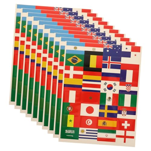 Hemobllo 10 Blatt Flaggenaufkleber Französisch Land Favorisieren Für Kind Dekorationen Banner Mit Internationalen Flaggen Hängend Patriotisch Fußball Klein PVC Selbstklebend Hemobllo 10 Blatt Flaggenaufkleber Französisch Land Favorisieren Für Kind Dekorationen Banner Mit Internationalen Flaggen Hängend Patriotisch Fußball Klein PVC Selbstklebend von Hemobllo