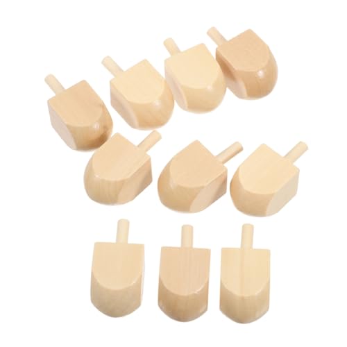 Hemobllo 10 Stück Hölzerner Kreisel Dreidel Spiel Chanukka Dreidel Große Dreidel Für Chanukka Leere Holz Dreidel Chanukka Dreidel Dekoration Dreidel Bulk Holz Dreidel Beige Baum von Hemobllo