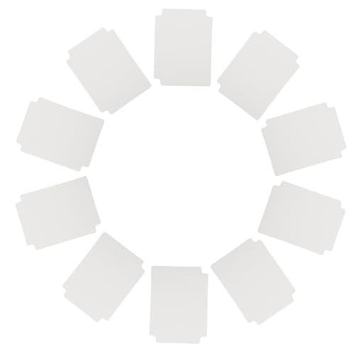 Hemobllo 10 Stück Kartenbox Teiler Spiel Kartenschale Separator serviert Sport für Gruß -Massenkarten Leitkarte Schallplattenteiler Karten-Organizer-Trenner Handelskartenspeicher pp Weiß von Hemobllo