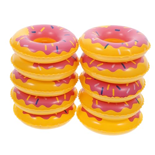 Hemobllo 10 Stück Miniatur-schwimmringmodell Schwimmen Schwebend Party Kinderpool Für Bad Schwimmer Simulierter Schwimmring Dekorative Schwimmringe Schwimmring-Ornamente Mini-hausbedarf PVC von Hemobllo