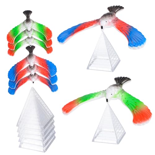 Hemobllo 10 Stück Teiliges Balance Vogel Kunststoff Schwerkraft Balancierspielzeug für Finger Pädagogisch für Zufällige Farben für Physikunterricht und Geschenkideen Zufällige Farbe von Hemobllo