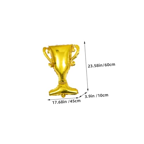 Hemobllo 10 Stück Teiliges Gold Trophy Aluminiumfolie Luftballon Langlebig Vielseitig Einsetzbar für Geburtstag Abschlussfeier Sportparty Hochwertige Folienballons als Festliche Dekoration Hemobllo 10 Stück Teiliges Gold Trophy Aluminiumfolie Luftballon Langlebig Vielseitig Einsetzbar für Geburtstag Abschlussfeier Sportparty Hochwertige Folienballons als Festliche Dekoration von Hemobllo