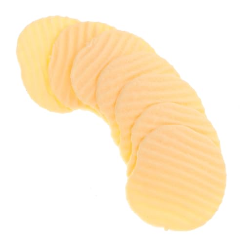 Hemobllo 10 Stück Teiliges Realistische Künstliche Kartoffelchips Modelle Detailgetreue Simulation für Küchenzubehör Partydekoration und Fotorequisiten Vielseitig Einsetzbar für Laden und von Hemobllo