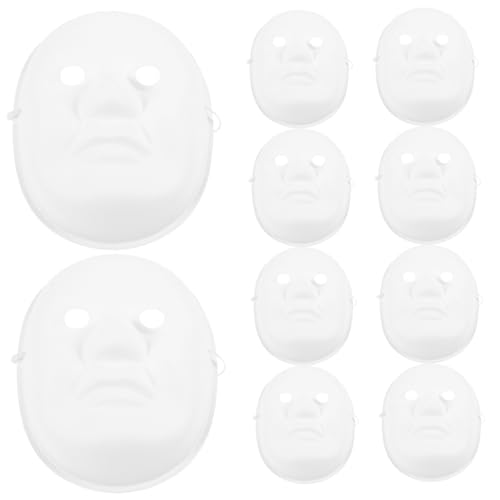 Hemobllo 10 Teiliges Weiße Papiermasken zum Bemalen DIY Blanko Männergesichtsmasken für Sicher Leicht Bemalbar für Halloween Kostümpartys Sprachförderung und Rollenspiele Hemobllo 10 Teiliges Weiße Papiermasken zum Bemalen DIY Blanko Männergesichtsmasken für Sicher Leicht Bemalbar für Halloween Kostümpartys Sprachförderung und Rollenspiele von Hemobllo