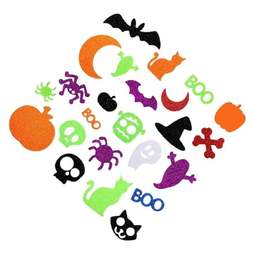 Hemobllo 100Stücke Selbstklebende Schaumstoffaufkleber für Halloween Dekorative Bastelaufkleber mit Verschiedenen Motiven für Kunstprojekte und Innendekoration Hemobllo 100Stücke Selbstklebende Schaumstoffaufkleber für Halloween Dekorative Bastelaufkleber mit Verschiedenen Motiven für Kunstprojekte und Innendekoration von Hemobllo