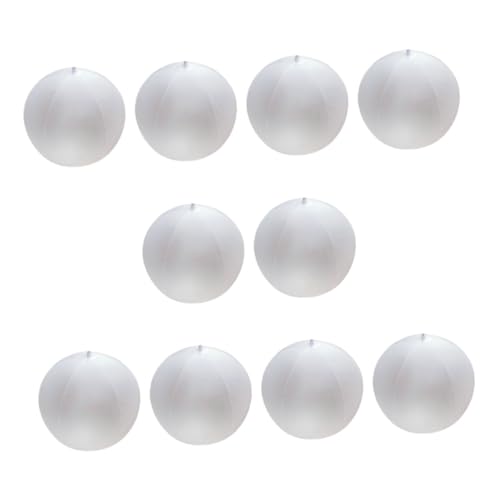 Hemobllo 10Stücke Aufblasbare Strandbälle Halbdurchsichtiges Design Lustiges Outdoor für Strand und Sicher und Kratzfest für Kinderaktivitäten von Hemobllo