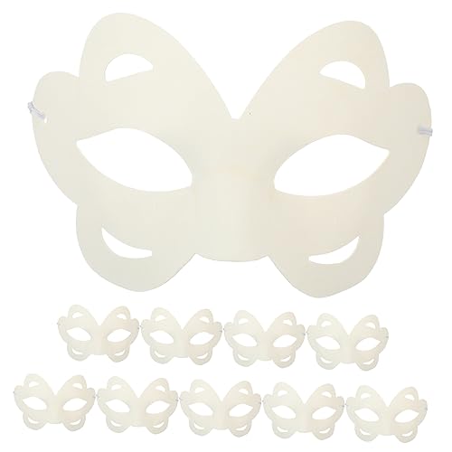 Hemobllo 10Stücke DIY Leere Papiermasken Unbemalte Maske für Karneval Halloween und Maskerade Party Kreatives Basteln für Erwachsene und Sicher und Hemobllo 10Stücke DIY Leere Papiermasken Unbemalte Maske für Karneval Halloween und Maskerade Party Kreatives Basteln für Erwachsene und Sicher und von Hemobllo