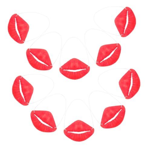 Hemobllo 10Stücke Halloween Wurst Lippen Mund Requisiten Lustige Fake Lippen für Cosplay Partys Realistische Rote Lippen für Halloween Dekoration Büroveranstaltungen Hemobllo 10Stücke Halloween Wurst Lippen Mund Requisiten Lustige Fake Lippen für Cosplay Partys Realistische Rote Lippen für Halloween Dekoration Büroveranstaltungen von Hemobllo