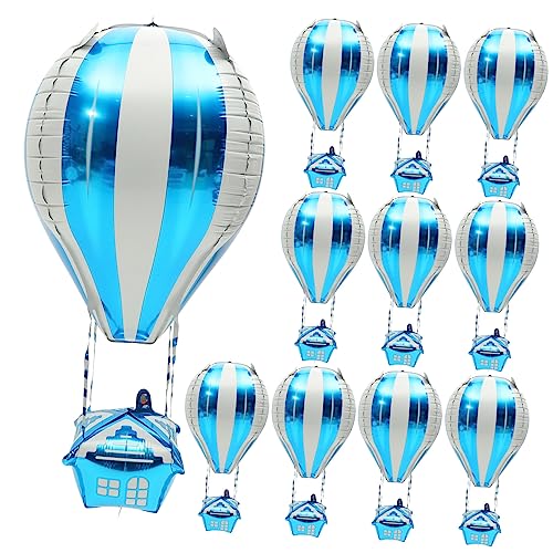 Hemobllo 10Stücke Heißluftballon Folienballons Dekorative Ballons für Kindergeburtstagsfeiern und Festlichkeiten Stilvolle Partydekoration Leicht und Langlebig für Fotos Hemobllo 10Stücke Heißluftballon Folienballons Dekorative Ballons für Kindergeburtstagsfeiern und Festlichkeiten Stilvolle Partydekoration Leicht und Langlebig für Fotos von Hemobllo