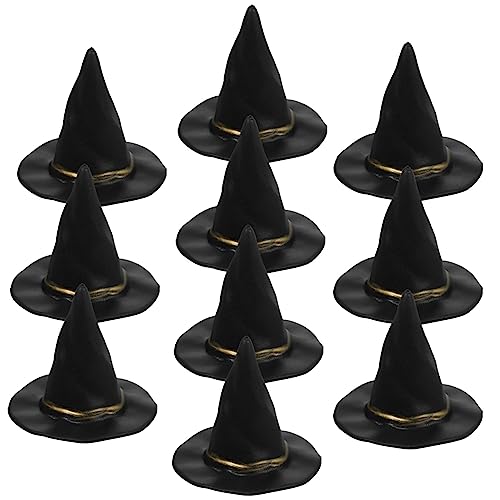Hemobllo 10Stücke Hexenhüte Kleine Hexenhüte für Bastelprojekte Puppenhäuser für Halloween Dekoration und DIY Accessoires Bruchsicher und Leicht zu Handhaben Hemobllo 10Stücke Hexenhüte Kleine Hexenhüte für Bastelprojekte Puppenhäuser für Halloween Dekoration und DIY Accessoires Bruchsicher und Leicht zu Handhaben von Hemobllo
