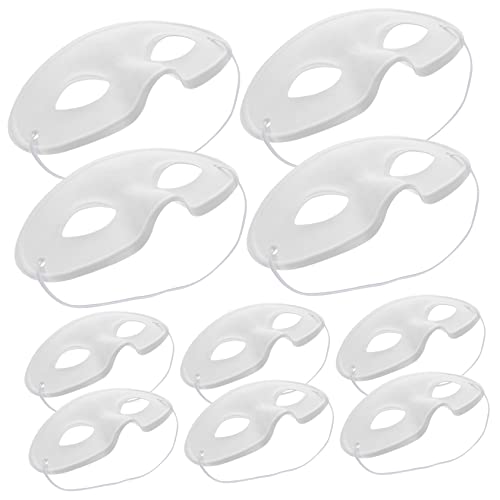 Hemobllo 10Stücke Leere Papiermasken für DIY Kreativität Unisex Maskerade Masken zum Bemalen für Erwachsene für Karneval Halloween und Kreative Partys Hemobllo 10Stücke Leere Papiermasken für DIY Kreativität Unisex Maskerade Masken zum Bemalen für Erwachsene für Karneval Halloween und Kreative Partys von Hemobllo