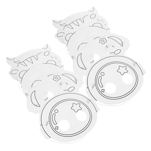Hemobllo 10Stücke Leere Papiermasken zum Basteln Handbemalte Masken für Karneval Halloween und Kreative DIY Projekte Sicher und Leicht für Kunstunterricht Hemobllo 10Stücke Leere Papiermasken zum Basteln Handbemalte Masken für Karneval Halloween und Kreative DIY Projekte Sicher und Leicht für Kunstunterricht von Hemobllo