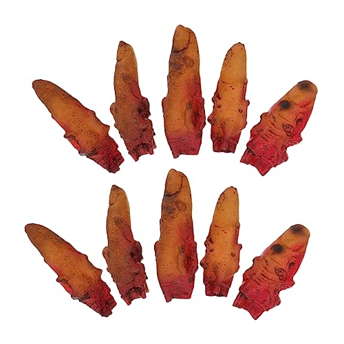 Hemobllo 10Stücke Teiliges Blutige Finger Gruselige Halloween Dekoration für Partys Spukhäuser und Streichaktionen Requisite für Schaurige Hemobllo 10Stücke Teiliges Blutige Finger Gruselige Halloween Dekoration für Partys Spukhäuser und Streichaktionen Requisite für Schaurige von Hemobllo