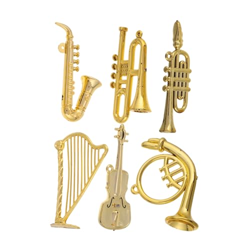 Hemobllo 12 Stück Dekoratives Zubehör für Musikinstrumente Musikspielzeug für Miniatur-Zeug Zubehör für Posaune Kindermusikinstrument Posaune Ornament Plastik Golden Hemobllo 12 Stück Dekoratives Zubehör für Musikinstrumente Musikspielzeug für Miniatur-Zeug Zubehör für Posaune Kindermusikinstrument Posaune Ornament Plastik Golden von Hemobllo
