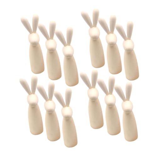 Hemobllo 12 Stück Hasenkopf-Holzfigur unbemalte Hasenfigur Kaninchen-Peg-Puppen Kaninchenfigur Hasen-Steckfiguren unfertige Hasenpuppen Puppenhaus mit Holzpflock handgefertigt leer Beige Hemobllo 12 Stück Hasenkopf-Holzfigur unbemalte Hasenfigur Kaninchen-Peg-Puppen Kaninchenfigur Hasen-Steckfiguren unfertige Hasenpuppen Puppenhaus mit Holzpflock handgefertigt leer Beige von Hemobllo