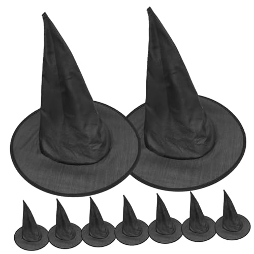 Hemobllo 12 Stück Teiliges Kleine Schwarze Hexenhüte Oxford Halloween Kostüm Zubehör Leichte Flexible Hexenhut Dekoration für Party Cosplay und Geschenkideen von Hemobllo