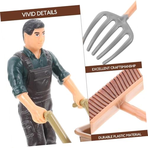 Hemobllo 12 Stück Teiliges Mini Farmerfiguren mit Realistischen Miniatur Bauernhofwerkzeugen Detailreiche Simulation Geeignet für Micro Landschaft Mini Garten und Farm Dekoration Hemobllo 12 Stück Teiliges Mini Farmerfiguren mit Realistischen Miniatur Bauernhofwerkzeugen Detailreiche Simulation Geeignet für Micro Landschaft Mini Garten und Farm Dekoration von Hemobllo