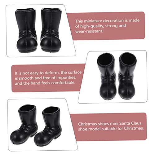 Hemobllo 12 Stück Teiliges Mini Weihnachtsstiefel Detailgetreue Santa Boots Dekorative Miniaturfiguren für Tisch und Fensterdeko Puppenhaus Zubehör von Hemobllo