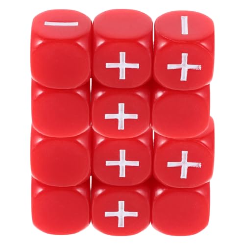 Hemobllo 12 Stücke Addition Subtraktion Würfel Für Kinder Mathematik Unterricht Liefert Arithmetik Spiel Lernen Würfel Für Klassenzimmer Mathematik Manipulatives von Hemobllo