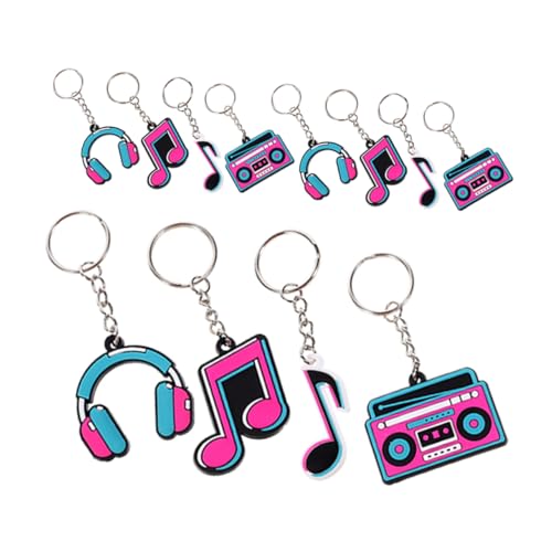 Hemobllo 12-Teiliges Set Schlüsselanhänger mit Musiknoten Kind musiknoten Notizen Musical Musiknotenparty retro Plattenspieler-Schlüsselanhänger Partydekorationen zum Thema Musik PVC Hemobllo 12-Teiliges Set Schlüsselanhänger mit Musiknoten Kind musiknoten Notizen Musical Musiknotenparty retro Plattenspieler-Schlüsselanhänger Partydekorationen zum Thema Musik PVC von Hemobllo