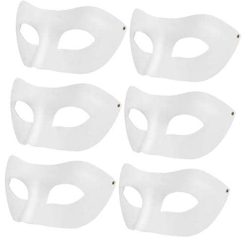 Hemobllo 15Stücke Teiliges Weiße Papiermasken zum Basteln Unbemalte DIY Masken für Halloween Karneval Cosplay und Kreative Kunstprojekte für Besondere Anlässe Hemobllo 15Stücke Teiliges Weiße Papiermasken zum Basteln Unbemalte DIY Masken für Halloween Karneval Cosplay und Kreative Kunstprojekte für Besondere Anlässe von Hemobllo