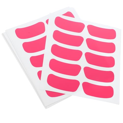 Hemobllo 16 Blatt Augenaufkleber Augenstreifen-Aufkleber Baseball-Aufkleber mit blauen Augen Baseballgesicht Aufkleber für Sportfans Sportaufkleber für PVC selbstklebend Rosa von Hemobllo