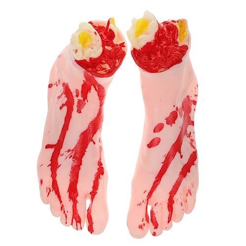 Hemobllo 1Paar Halloween Fake Fuß Requisiten Realistische Blutige Fußmodelle für Spukhaus Dekoration Halloween Requisite für Fotos und Scherze Hautfarbene Ausführung Hemobllo 1Paar Halloween Fake Fuß Requisiten Realistische Blutige Fußmodelle für Spukhaus Dekoration Halloween Requisite für Fotos und Scherze Hautfarbene Ausführung von Hemobllo