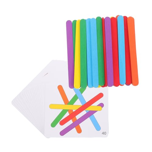 Hemobllo 1Satz Bastelstäbchen für Montessori zur Frühen Bildung Fördert Kreativität und Logisches Interaktives Lernspielzeug für Jährige Sicheres und Langlebiges Material von Hemobllo