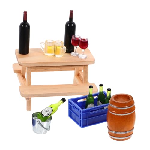 Hemobllo 1Satz Bierflaschen Eimer Set für Puppenhauszubehör mit Realistischen Getränkedekorationen für DIY Puppenhaus Szenen für Bar Hemobllo 1Satz Bierflaschen Eimer Set für Puppenhauszubehör mit Realistischen Getränkedekorationen für DIY Puppenhaus Szenen für Bar von Hemobllo
