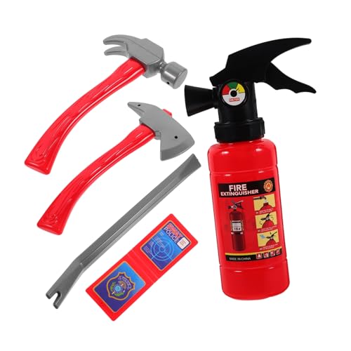Hemobllo 1Satz Feuerwehrmann Cosplay Kit für Teiliges Spielzeugset für Rollenspiele Realistisches Feuerwehrspielzeug mit Sicherer Glatter Oberfläche für Geburtstags von Hemobllo