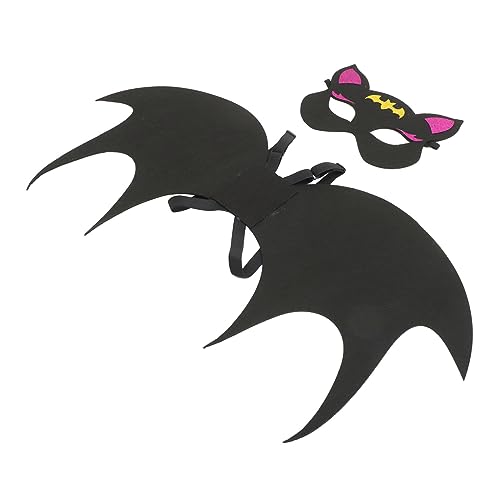 Hemobllo 1Satz Fledermausflügel für Kostümzubehör mit Maske und Flügeln für Halloween Cosplay Karneval und Kostümpartys für Jährige Strapazierfähig und Bequem von Hemobllo