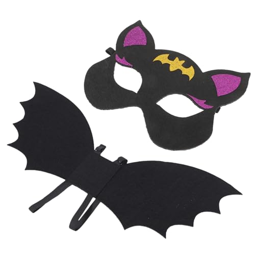 Hemobllo 1Satz Halloween Fledermaus Kostüm mit Maske Flügeln für Cosplay Karneval Halloween Feiern Details Leicht Hemobllo 1Satz Halloween Fledermaus Kostüm mit Maske Flügeln für Cosplay Karneval Halloween Feiern Details Leicht von Hemobllo